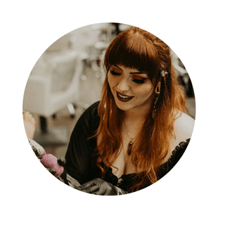 Brown and Light Brown Circle Framed Instagram Profile Picture 1