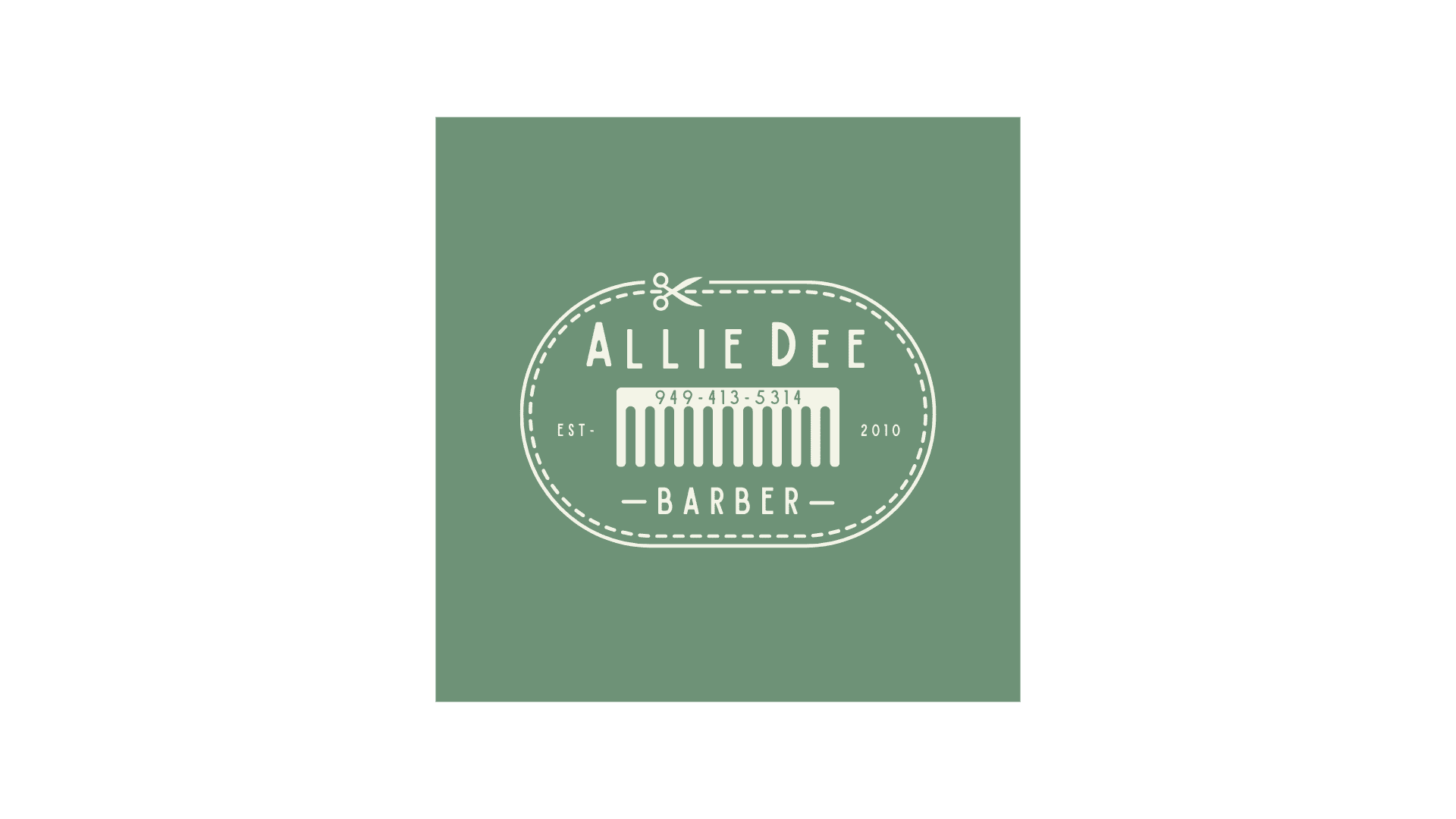 Allie Dee Barber Logo 2025