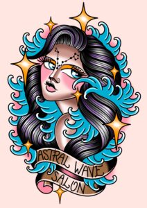Astral wave salon background  212x300